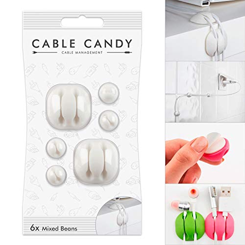 Preisvergleich Produktbild Kabelhalter und Kabelführung - Cable Candy - Mixed Beans - Weiss