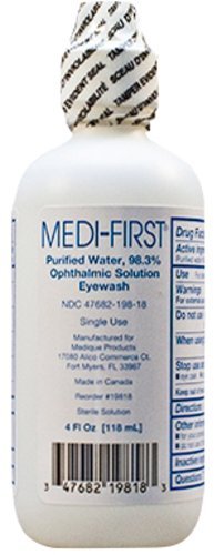 Medique First Aid Eyewash, 4 Ounce Bottles - 1/Pack Of 6 #TOP18