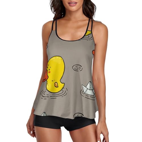 Maillot de bain tankini anti-frottement avec short de garçon et robe légère assortie