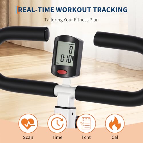 Squat Machine, Squat Assist Trainer with Adjustable12 Level Resistance, Foldable Squat Ride Rowing Machine for Home, Full Body Workout Gym for Glutes Legs Workout, 350 LBS Capacity, White by PeakPursuit - Image 3