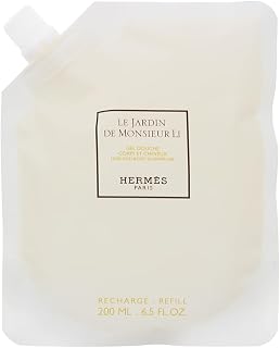 Hermes Le Jardin De Monsieur Li Hair & Body Shower Gel Refill Pack, 6.5 Ounce (Not Bottled)