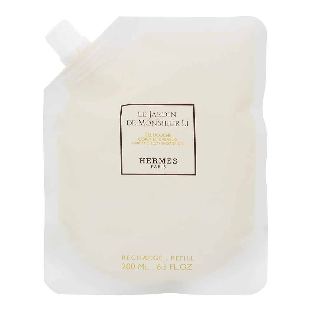 Hermes Le Jardin De Monsieur Li Hair & Body Shower Gel Refill Pack, 6.5 Ounce (Not Bottled)