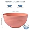 HOTEC BPA Free Unbreakable Wheat Straw Cereal Bowls - Microwave & Dishwasher Safe Soup and Salad Bowls, Set of 8, 26oz, Multicolor #1