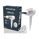Rowenta CV5830 Studio Dry Glow Asciugacapelli con Booster Ionico, Phon per Capelli 2100W, Tecnologia Effiwatts, Thermo Control, 1 Diffusore e 1 Concentratore, 6 Combinazioni di Velocità/Temperatura
