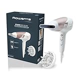 Rowenta CV5830 Studio Dry Glow Asciugacapelli con Booster Ionico, Phon per Capelli 2100W, Tecnologia Effiwatts, Thermo Control, 1 Diffusore e 1 Concentratore, 6 Combinazioni di Velocità/Temperatura