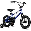 vollsch 12 Inch BMX Style Kids Bike Toddlers Bicycle with Training Wheels for 2-8 Years Old Boys Girls Coaster Brake, Blue