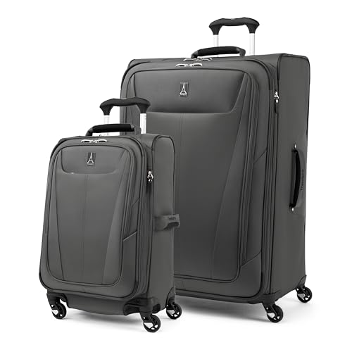 Image of Travelpro Maxlite 5 Softside Spinner Set, Grey, 2-Piece (21 /29)