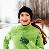 Sibba 2 Pieces Unisex Beanie Hat Soft Lightweight Winter Knit Cuffed Caps Fisherman Beanie Warm Windproof Skull Cap for Men and Women Black, One Size-XL - Image 5