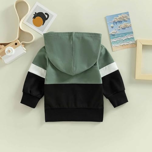 Half Zip Sweatshirts for Boys Girls Casual Long Sleeve Color Block Hooded Shirts Oversized Blouses Hiking School3