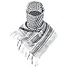 FREE SOLDIER 100% Cotton Military Shemagh Tactical Desert Keffiyeh Head Neck Scarf Arab Wrap(White)