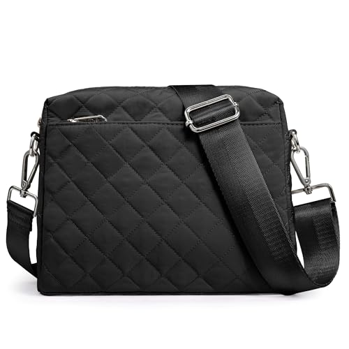 KALIDI Crossbody Bag Women Shoulder Bag With Adjustable Wide Strap And Narrow Strap Multiple Pockets Stylish Handbags, Beige-a