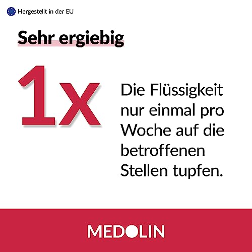 Medolin® Warzen Tinktur - Effektives Warzenmittel - Wissenschaftlich bestätige Wirkung - Einfache & schmerzfreie Anwendung - Warzen entfernen, 2 ml