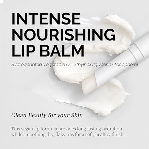 Cerolabs Intense Nourishing Lip Balm, Deep Hydrating & Moisturizing Lip Care for Dry & Chapped Lips, Protective Korean Skincare Lip Balm, Clean Beauty, Vegan