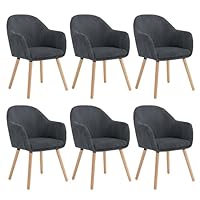 WOLTU 1 Eetkamerstoel Fluweel Oppervlak,keukenstoel Elegante Met Massief Houten Potengebroken Wit Bh95cm 1