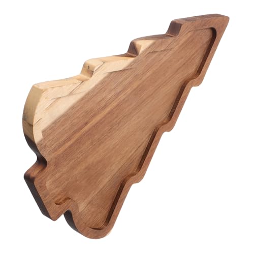 Amosfun Plateau Sapin De Noël Assiette Décorative Arbre pour De Fruits Et Biscuits Service De Fête pour De Noël