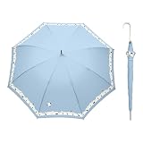 カムアクロス come across レディース雨傘 シマエナガ ピットリ小鳥 ピットリ pitori 親骨60㎝ 8本骨 89cm 手開き (A.サックス)