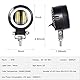 YUGAUNG Paar 3” Runde -Nebelscheinwerfer DRL Angel Eyes 6000K 80W 8000lm 10-80V DC LED Projekt Weiß SUV Motorräder IP68 Verstellbare Montagehalterungen Wasserdicht.