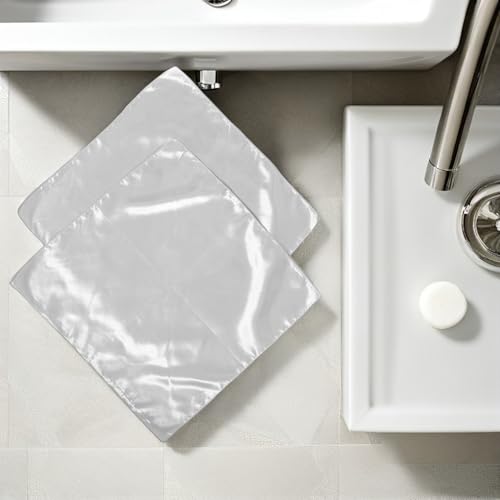 Servilletas de satén reutilizables cuadradas de poliéster lavables para decoración de eventos 8
