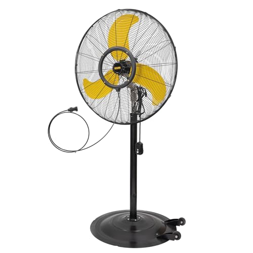 30 Inch Weatherproof Misting Pedestal Fan