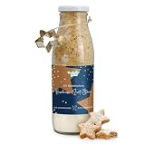 Haselnuss-Zimt-Sterne Backmischung im Glas, DIY-Backmischung für Weihnachtsplätzchen als Geschenk-Idee zu Weihnachten, Nikolaus