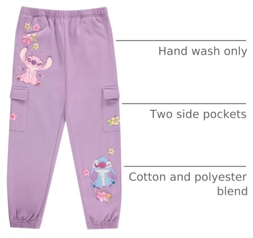 Image of Disney Stitch Girls Jogger Sweatpants, Little & Big Girls Sizes 4-16