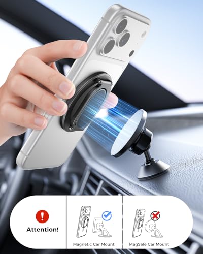 Image of SUPERONE for MagSafe Phone Grip, Dual-Sided Magnetic Phone Ring Holder