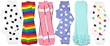 juDanzy NEWBORN 6 Pack Baby Leg Warmers (Newborn Girls)