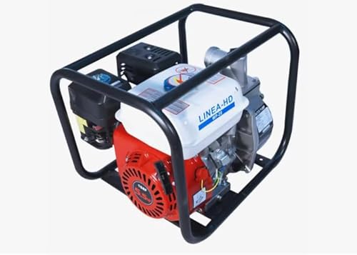 Linea HD Pompe à eau à essence, moteur 4T, 196 cc, 5,5 CV, pour tuyaux de 50 mm (2"), 7 m d'aspiration
