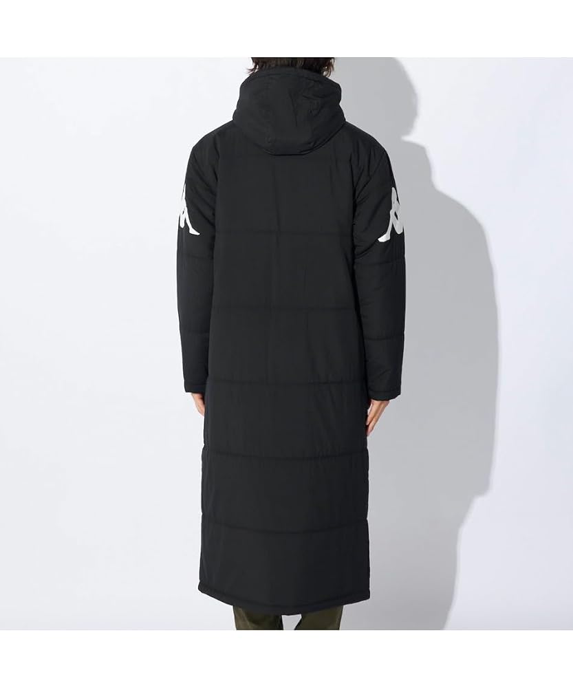 Kappa カッパ ベンチコート 刺繍 ラグビー 大学 ゆるだぼ XXXL 黒 Kappa カッパ ベンチコート 刺繍 ラグビー 大学 ゆるだぼ XXXL