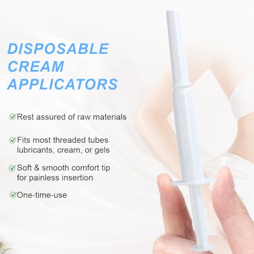 ROKZELT Einweg Vaginal Creme Applikatoren, 20 Stück Vaginal Applikator Für, Gleitgel Applikator, Applikator Für Zäpfchen, Tampon Applikator, Gleitmittel, Hygienisch, Für Intime Soins(2)