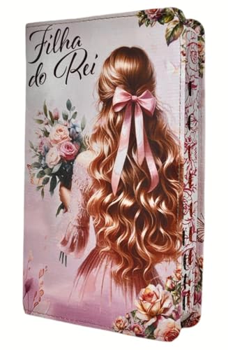 Bíblia Sagrada Da Garota Filha do Rei Com Índice Capa Flexível Linguagem Arc Linda Para Mulher