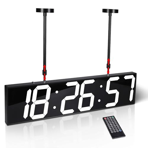 Goetland 28 inch Oversized Digital Clock Double Sided Wall Clock LED Modern Large Display