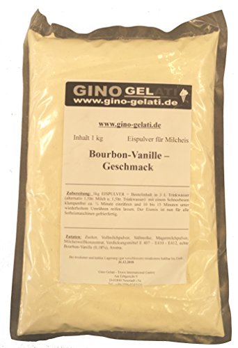 Bourbon-Vanille 1 Kg Gino Gelati Eispulver für Milcheis Softeispulver Speiseeispulver Cover