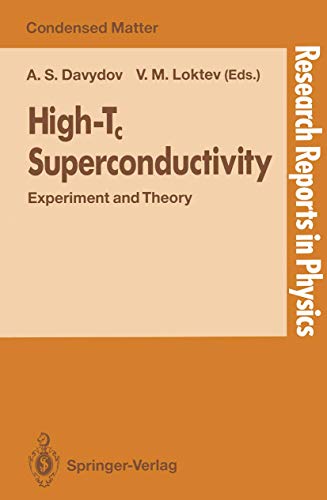 High-Tc Superconductivity: Experiment and Theory (Research Reports in Physics)