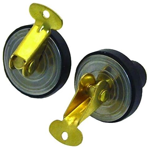 Invincible Marine 3/4-Inch Brass Snap Plug, Bailer and Baitwell Drains Cover