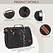 ESTARER Messenger Bag 17.3 Inch, Mens Computer Bag for Teacher/College/Work/Travel, Water-resistant Canvas Laptop Bag Satchel Briefcase, Dark Grey