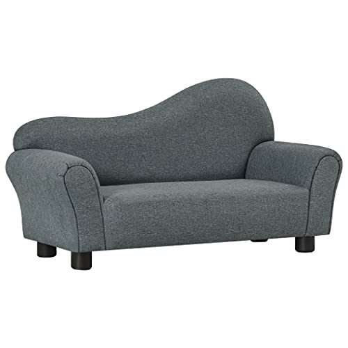 INLIFE Kindersofa Grau Stoff-5525