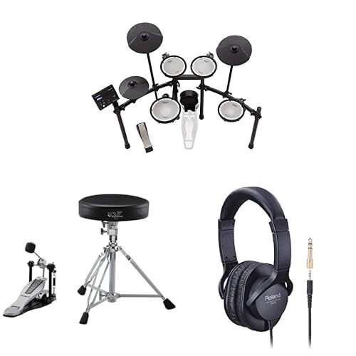 Roland TD-07KV Electronic Drum Kit + DAP3X Accessory Package + RH5 Headphones