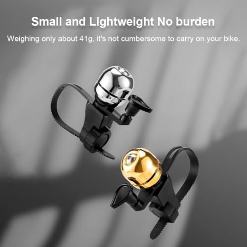 TOMSE Bike Bell for Motobecane Fantom DS 2016 2017 2018 2019 2020 2021 2022 2023 2024 2025 2026 Bicycle Chime Handlebar Gong Ring with Loud Tone Compact Vintage Lightweight Cycling Accessory