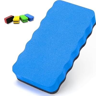 Parence - Esponja magnética para pizarra blanca - Cepillo para limpieza en seco o húmedo - Magnético, 11x5,7x2,2cm - Color aleatorio | Ya disponible en tu tienda friki favorita! En mundofriki.es!