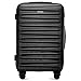 WITTCHEN Skyspeed Line Reisegepäck Mittelgroßer Koffer Hartschalenkoffer ABS Rollkoffer Trolley Mittlerer Koffer Reisekoffer Kombinationsschloss Teleskopgriff Schwarz Lufthansa/Eurowings/Ryanair
