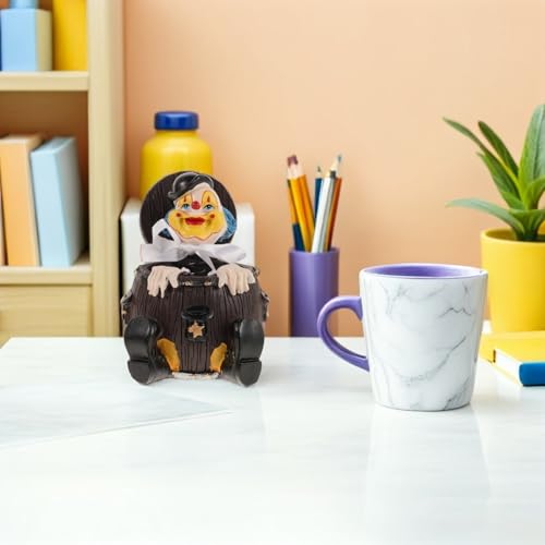 Statuette de clown en résine pour égayer votre bureau ou étagère de salon - 7