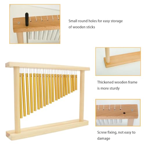 20 Töne Chime, Single Row Musik Percussion Instrumente, Wind Chime Tree mit Hammer, 20 Bars Metallisches Klangspiel, Windspiele, Windglocke für Musikmeditations-Yoga im Klassenzimmer Musikinstrument