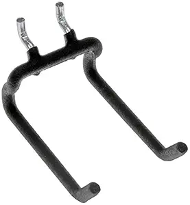 Dorman Hardware 4-9814 Flat Double Hook, 1/4-Inch, Black