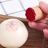 Fu Lu Shou Xi Pattern Wooden Stamp Cookie Press Cake Stamp Traditional Chinese Moon Cake Mold DIY Dessert Mold Maker for Mid-Autumn Festival Birthday Party Baby Shower,4 Pcs/Set