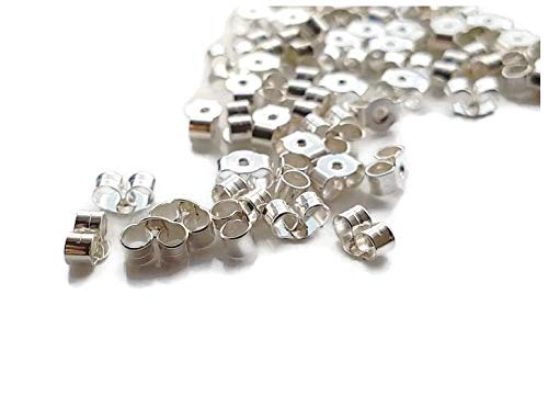 Fermoirs boucles d'oreilles papillon en argent sterling 925 de 6 mm pour création