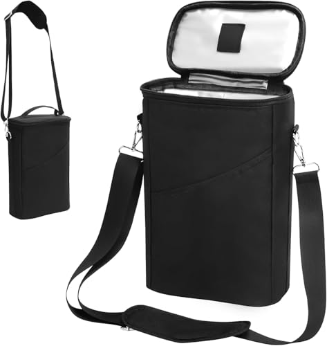 Gachiwar Porte Bouteille éTanche, Sacs pour Bouteilles DéTachable, Sac Isotherme Bouteille, Bouteille De Vin Sac Permet De Trier Et De Contenir 2 Bouteilles De Vin