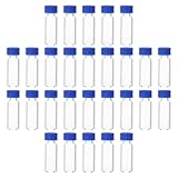 HOMSFOU 100 Stück Kleine Glasfläschchen 2 Ml mit Dichtem Schraubverschluss Transparente Probenfläschchen mit Stabilem Boden für Labor und Nachfüllung