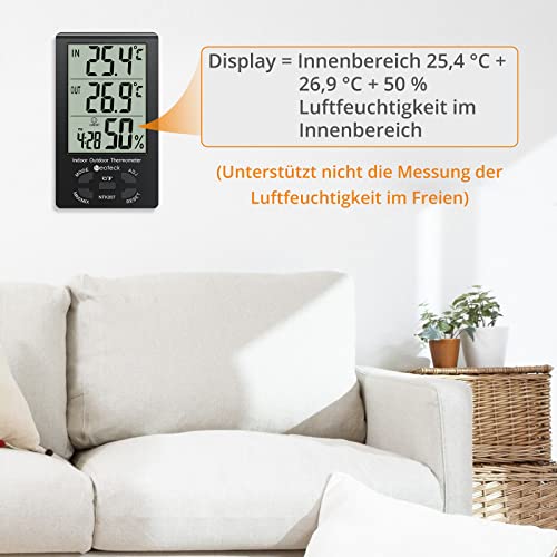 Min-Max-Thermometer Neoteck digitales Thermo-Hygrometer