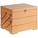 Produktbild APS 11711 Buffet Box aus hellem Eichenholz, 70,5 cm x 37 cm, H: 53,5 cm, inkl beschreibbarer Deckelunterseite zur platzsparenden Nutzung am Buffet